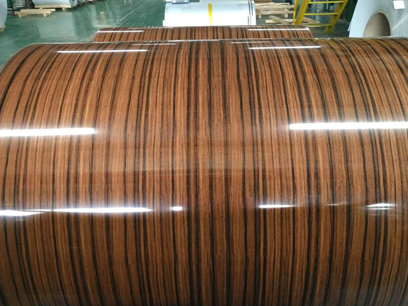 Lamina/bobina de aluminio recubierto de imitación madera01