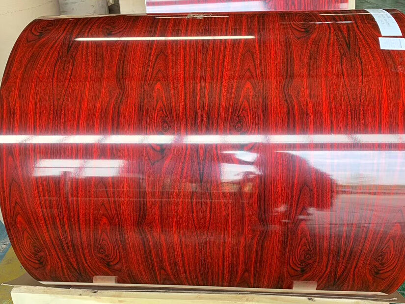Lamina/bobina de aluminio recubierto de imitación madera